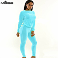 MOGE 2016 tracksuits sweatshirt women sport suit set women full sleeve casual hoodis survetement femme womens