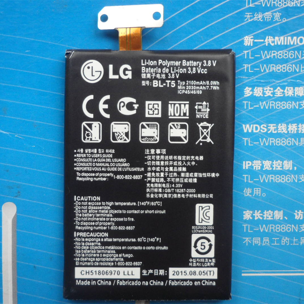 100%   BL-T5   LG E975 E973 E970 E960 F180 Nexus 4  BLT5    2100 