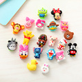 10pcs lot Cute cartoon figure USB Data Cable Line Protector Anti Breaking Protective Sleeve For Charging