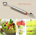 Kitchen Tools Dual use Stainless Steel Fruit Vegetable Tools Fruit Shape Pattern Carved Knives Watermelon Ice