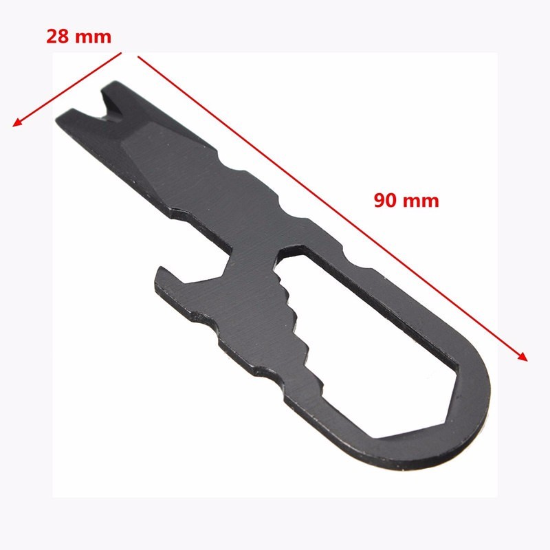 Description Picture 2 of itemMultifunctional Multipurpose Multi Pocket Tool Crowbar Screwdriver Gadget Camp Hike Outdoor Mini Keyring key ring Keychain