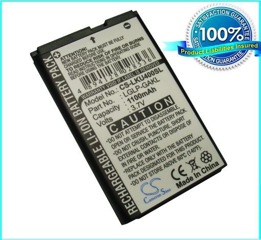 Mobile Phone Battery For LG U400 P N LGLP GAKL free shipping