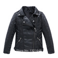 NEW 2016 Autumn Baby Kids Motorcycle Jackets Thicken PU Leather Boys Girls Fashion Outerwear Children Infant