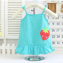 Multi colors Baby Cotton Vest Summer Dresses Kids Infant Clothing For Girl Children s Dress Causal