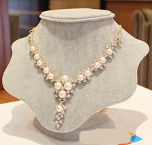 High Quality Bridal Simulated Pearl Pendant Necklaces Accessories Wedding Jewelry