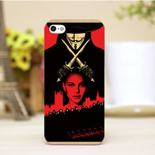 pz0004-1-6 V for Vendetta Movie Poster Design cellphone transparent cover cases for iphone 4 5 5c 5s 6 6plus Hard Shell
