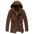 Casual Fashion Winter Cotton Padded Clothes Leisure Men s Cotton Hooded Men Long Cotton Padded Jacket