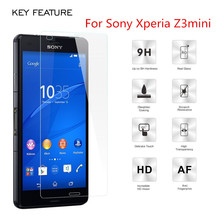 2 5D Arc Edge 9H Hardness Tempered Glass For Sony Xperia Z3mini Screen Protector Explosion Proof