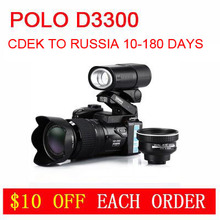Polo 16MP D3300 Digital Cameras HD Camcorders DSLR Cameras Wide Angle Lens 21x Telephoto Lens Camara