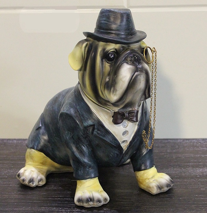 resin bulldog figurine