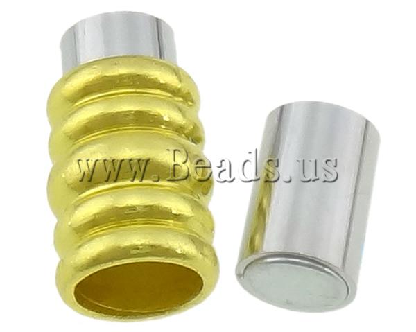 Free shipping!!!Brass Magnetic Clasp,Fashion Jewelry in Bulk, Tube, plated, two-tone, nickel, lead & cadmium free, 20x9.50mm