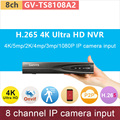 H 265 4K Ultra HD ONVIF NVR 8ch DVR 8 channel digital video recorder 5mp 2K