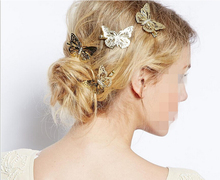 1 Pcs New Fashion Golden Butterfly Hair Clip Headband Clips For Hair Accessories Headpiece Na600
