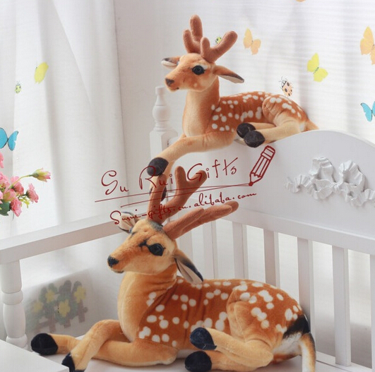 life size plush deer