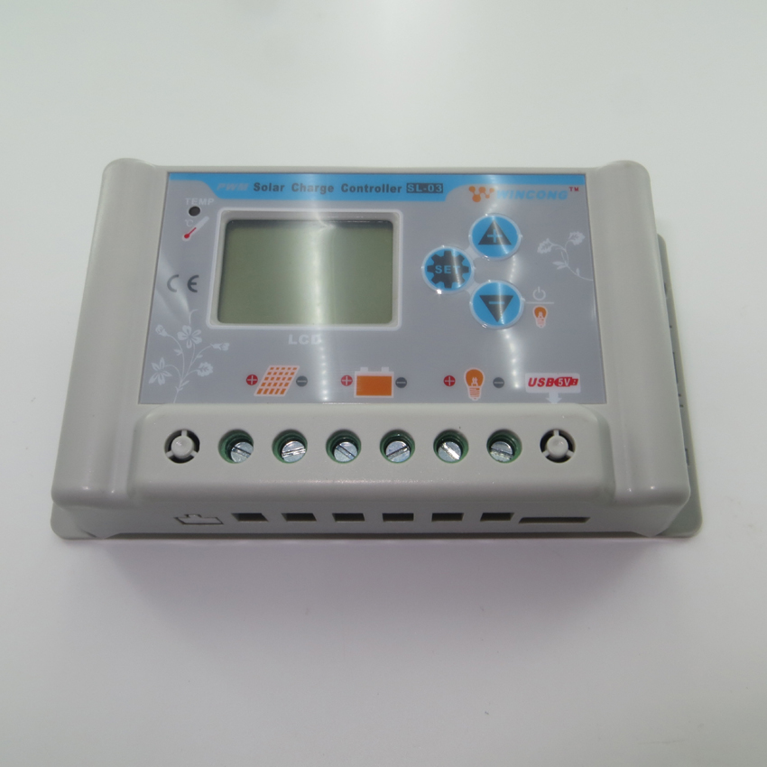 30A 12V 24V wincong sl03-30a solar Charge Controllers USB LCD Li Li-ion lithium LiFePO4 batteries Solar Charge Controller 30A 12V 24V wincong sl03-30a solar Charge Controllers USB LCD Li Li-ion lithium LiFePO4 batteries Solar Charge Controller