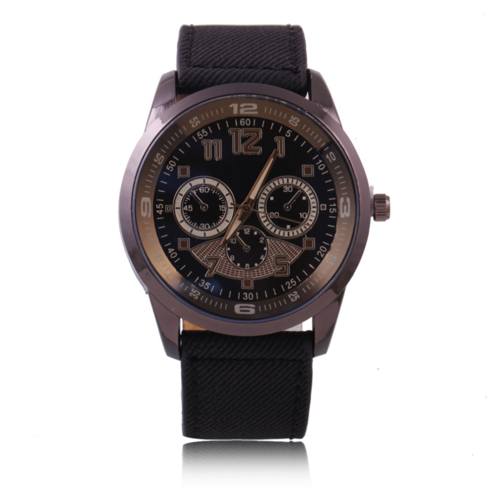 Newest Fashion Leather Luxury Men Watches Men Top Brand Military Watch With Small Dials ...