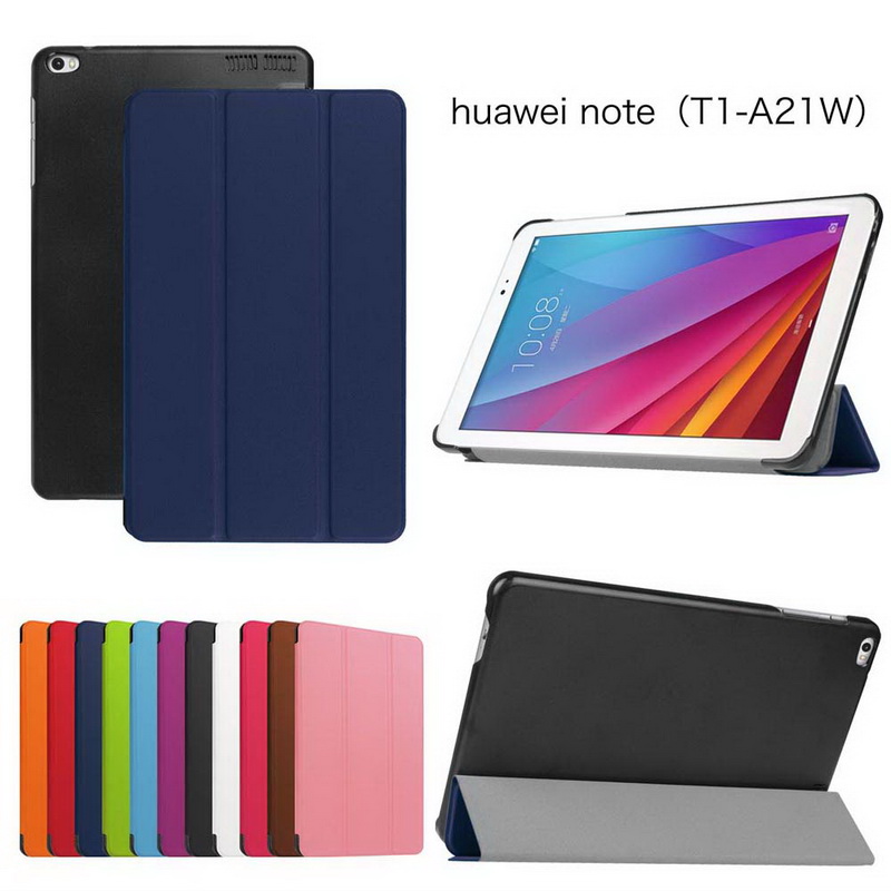 Ultra thin Stand Case For Huawei MediaPad T1 10 Honor Note T1-A21W,3-Folding Leather Cover For Huawei T1 10 Honor Note 9.6inch