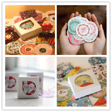 38 шт / мешок DIY смазливая животных Kawaii Девушка Бумага наклейки Винтаж Романтическая любовь для украшения Дневник Бесплатная доставка 533