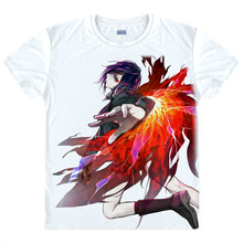 Tokyo Ghoul Ken Kaneki new arrival men fashion summer style high quality men’s t-shirt cartoon Anime printed T shirt brand