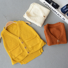 OneTwo 1-5Y Baby Boy V-neck Sweater Vest Children sweatercoat Kids Knit Jacket Brand waistcoat Outwear Winter Coat Clothes