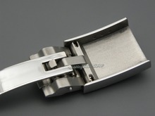 16mm x 9mm watch band buckle Deployment clasp Silver polished brushed High quality Stainless Steel for