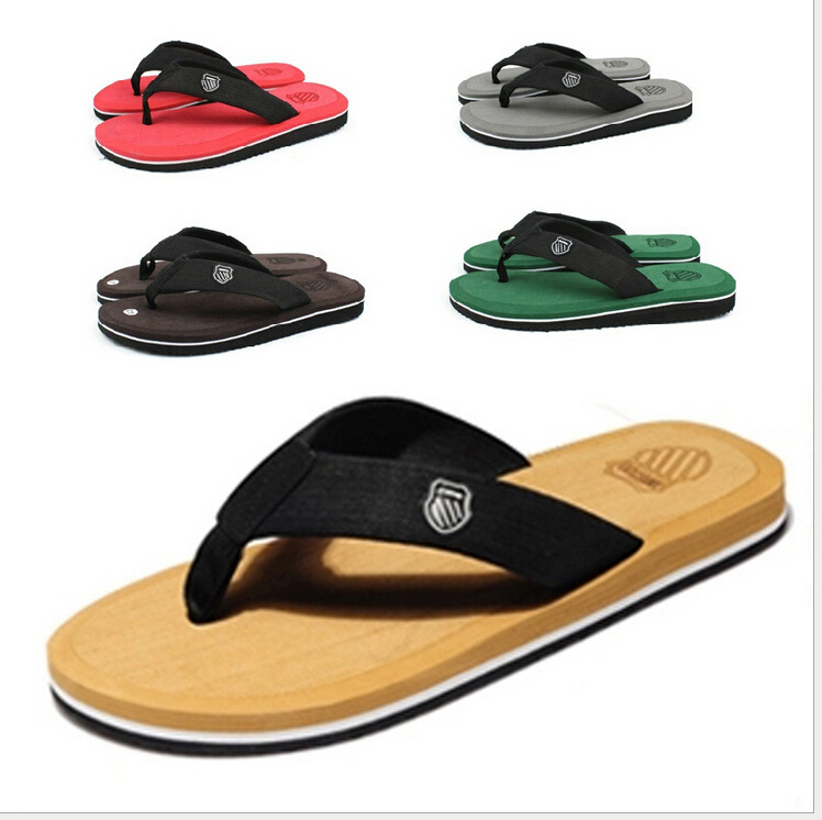Hot 2015Summer Men Casual Flat Sandals Bakham Leisure Soft Flip Flops ...