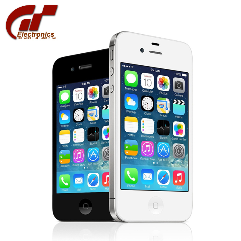 Original Apple iPhone 4s WCDMA 3G mobile phone black white IOS dual core 3 5 960x640