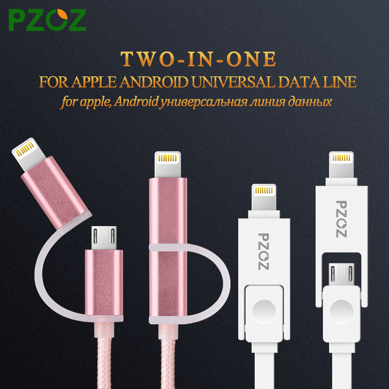PZOZ Micro USB Cabel Charger Adapter Original Nylon Cable Fast Charging For i6 iPhone 6 s