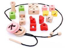 Entrega gratuita, desgaste botones de juego, bloques de construcción de inteligencia aserrado juguete, cadena de perlas serie a, el aprendizaje y la educación de juguete del bebé
