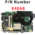 Wholesale K40AB laptop motherboard for Asus K40AB K40AD K40AF K50AB K50AD K50AF Mainboard DDR2 Mainboard Full