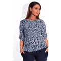 2016 new arrival Floral Print vintage casual slim sleeve women t shirt star fashion blue sexy
