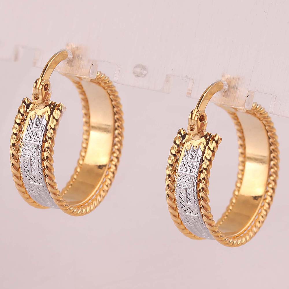 Wholesale Hot Sale 2014 New Style Wedding Earrings 14k Gold Plated Fashion Hoop Earrings Jewelry ...