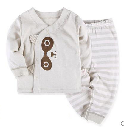 Set pure cotton baby clothes for men and women fall and winter clothes newborn baby Qiuyiqiuku thick thermal underwear1