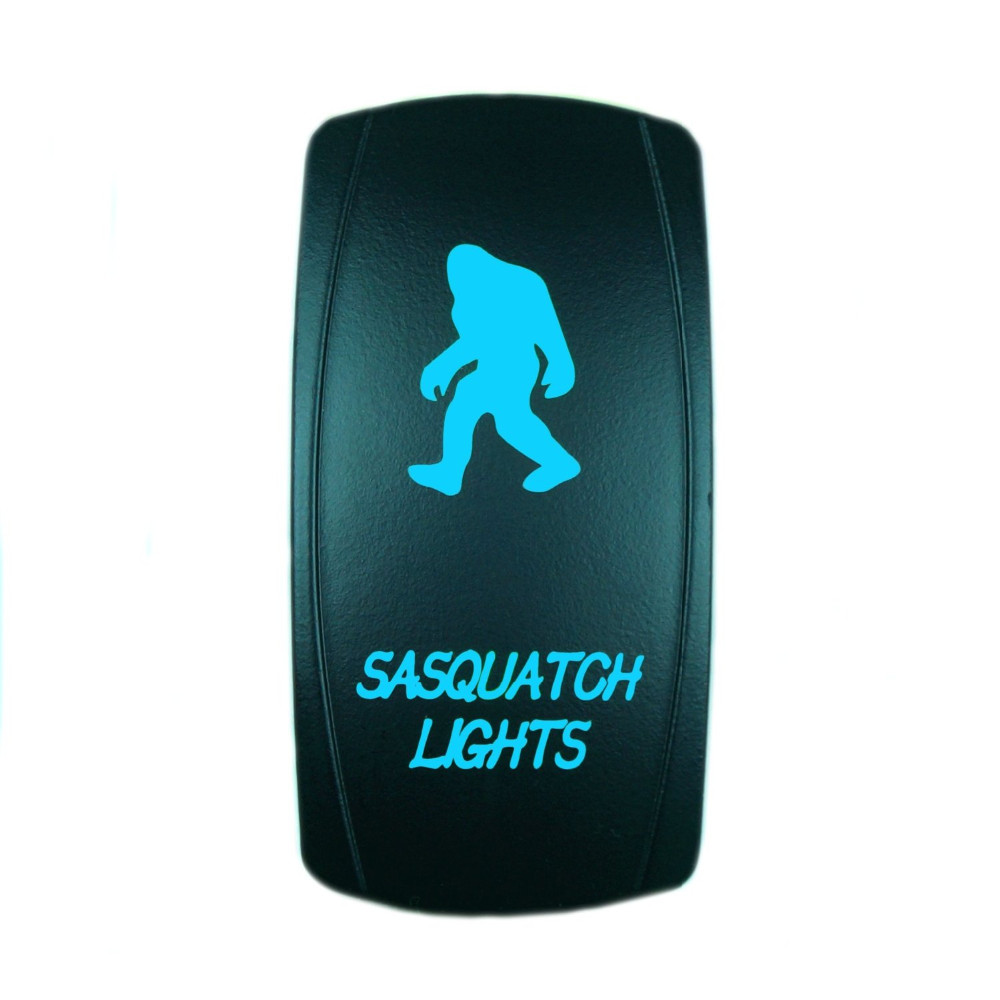 20A 12V ON//OFF FRIDGE STARK 5-PIN Laser Etched LED Rocker Switch Dual Light Blue