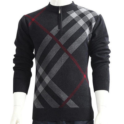 Hot sale brand sweater new design men casual slim ...