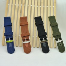 2015 New Arrival high quality nylon watch strap 18mm 20mm 22mm 24mm multi color for women