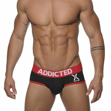 August Man’s X-Rated New Cotton Men’s Addicted Briefs Gay Sexy Powerful Underwear Sous Vetement Homme Calzoncillos