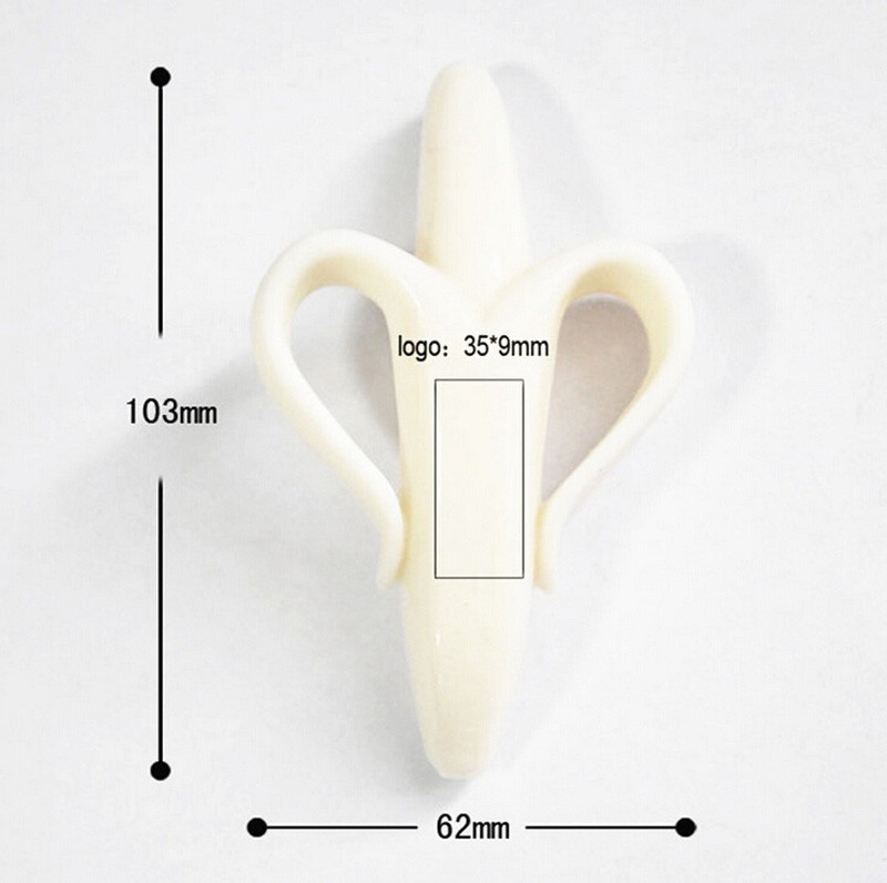 High Quality And Environmentally Safe Baby Teether Teething Ring Banana Silicone Toothbrush cute New designs Training Toothbrush (4)