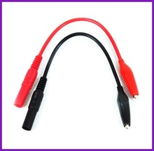 Envío gratis 5 pares Multi de prueba de medidor y Alligator Crocodile Clip para tester tales Fluke Vichy etc