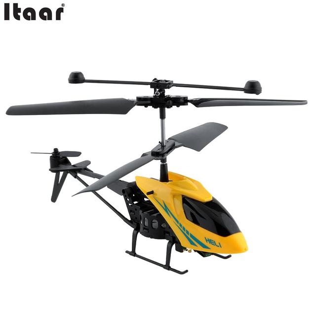 Желтый Разрушить Устойчивые 2.5CH Дистанционного Управления Самолета I/R Quadcopter Вертолет Детей Подарки Груза падения BD