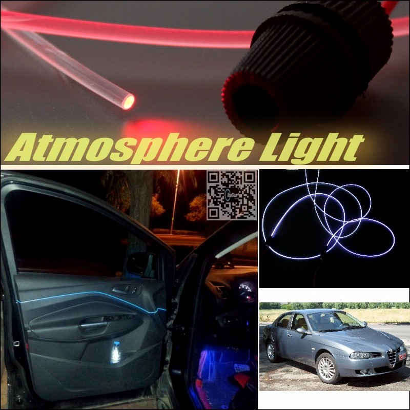 Car Atmosphere Light Fiber Optic Band For Alfa Romeo 166 AR 1998~2008 Interior Refit No Dizzling Cab Inside DIY Air light