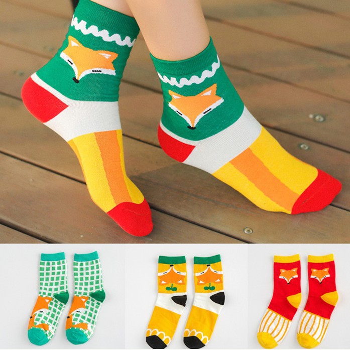 Taka Korean new autumn Cotton Striped Socks cute f...