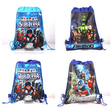 Cartoon Kids Drawstring Bags Backpacks Doc Mcstuffins Avengers Boys Children School Bag Mochila Infantil TMNT Girl