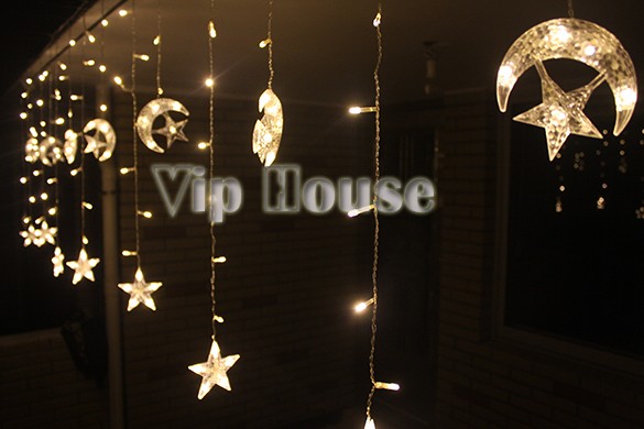 Fairy Light New Arrival Top Quality 4M LED Moon Star Christmas String Light Party Decoration Bar ...