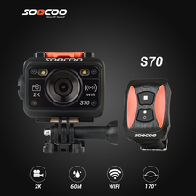 SOOCOO S70 2K Sports Action Camera 60M Waterproof Built-in WIFI with Watch Remote Control