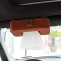 Car Sun visor Seat back tissue boxes Microfiber Leather Quartet Auto Stowing Tidying Automobiles Interior Accessories