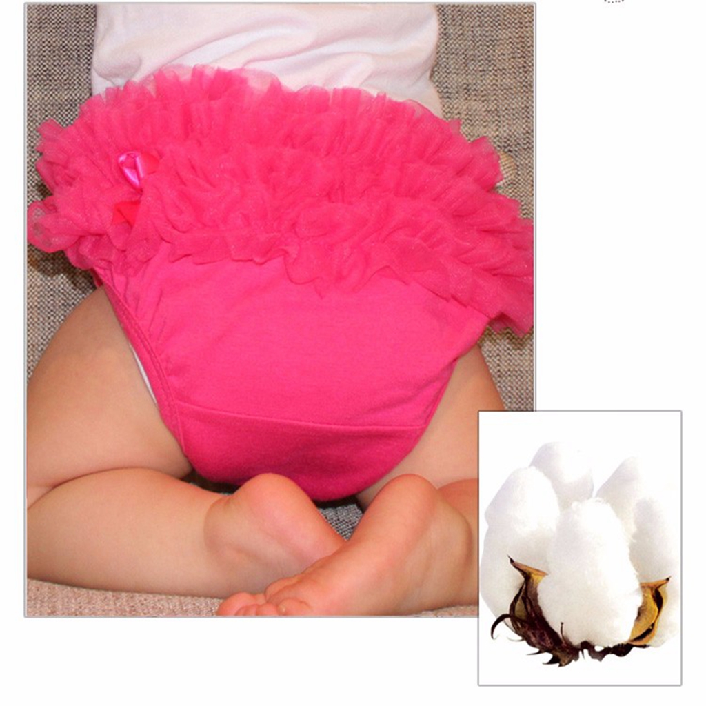 Baby Infant Girl Ruffled Panties Nappy Briefs Diaper Cover Pants 3-24 Months N3 