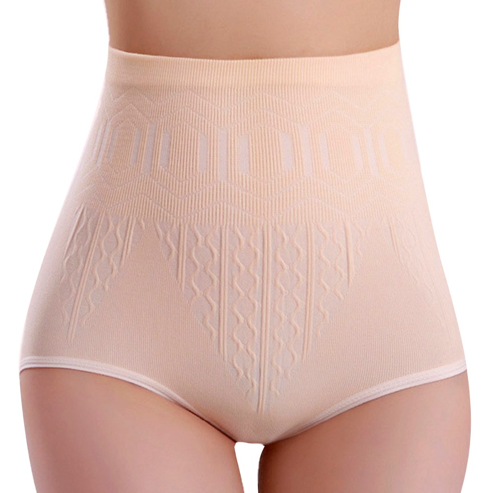 Women High Waist Postpartum Body Sculpting Briefs Seamless Abdomen Hips Panties Underwear