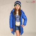 New fashion brand children thin down jackets kids outerwear hoodie girls long coat kids winter clothes