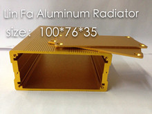 1pcs Aluminum radiator PCB board dedicated aluminum power shell exclusively dedicated amplifier cooling shell 100 76